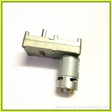 Permanent magnet Big torque 9.5mm shaft 24V low speed rpm flat dc gear motor